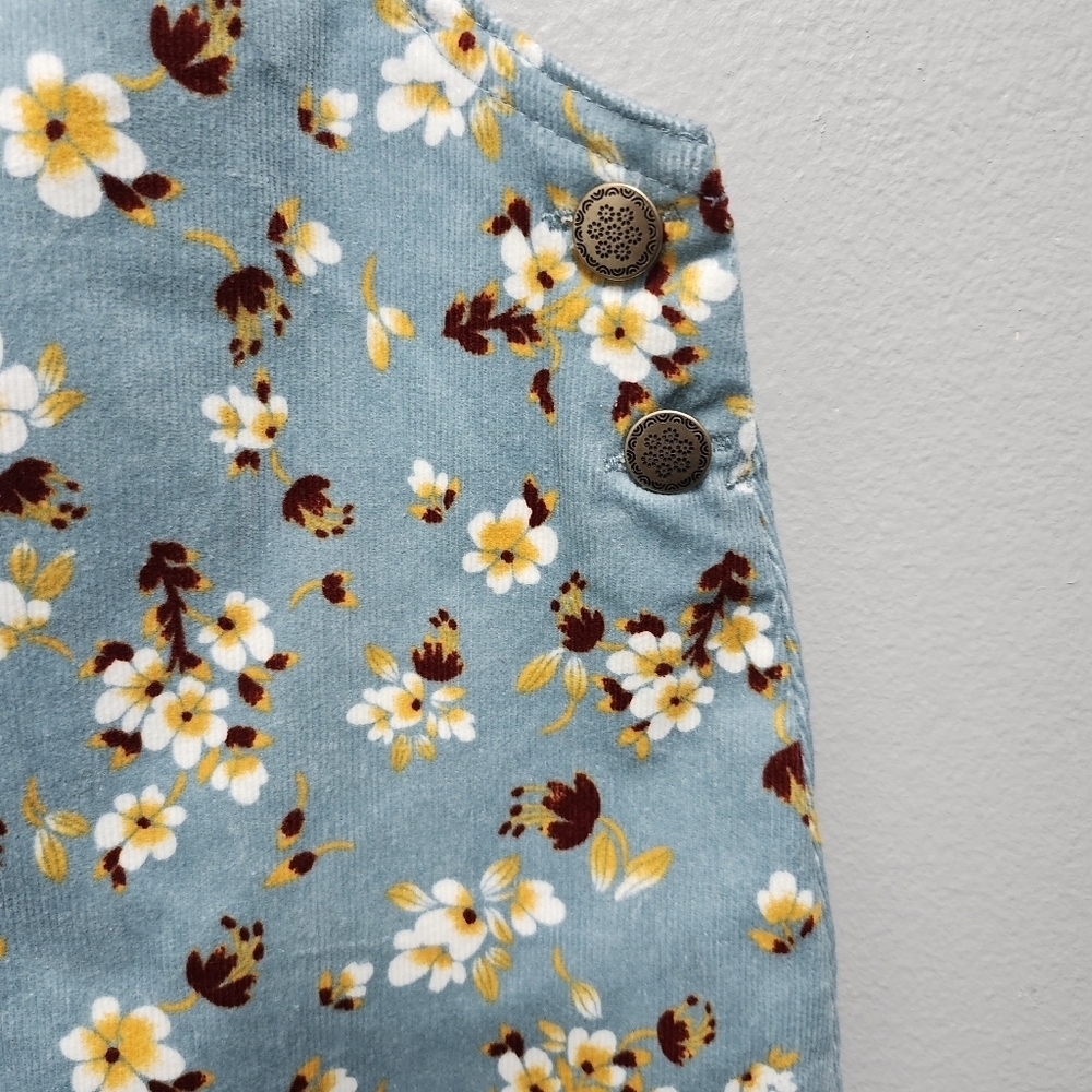 Tahari girl's floral dress size 7 blue and yellow - Picture 4 of 7